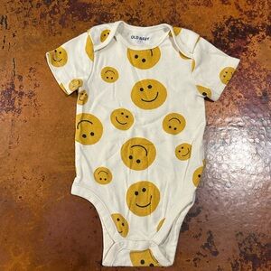 Old Navy Smiley Face Onesie